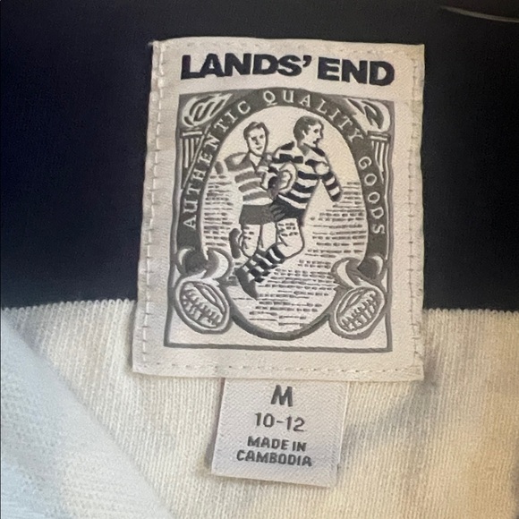 NWT Navy and white stripe polo - Picture 2 of 2